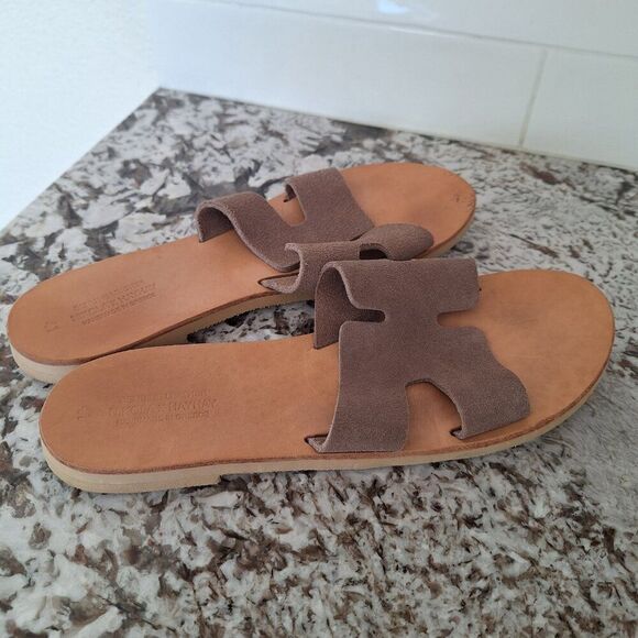 Nikola X HAYHAY Brown‎ Suede slide size 41 - Picture 3 of 9
